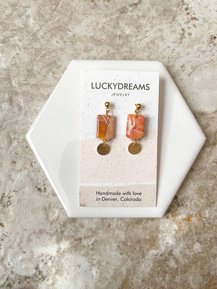 Clay Earrings- The Winona- Hypoallergenic- Lightweight - Handmade- Statement Jewelry8 for wholesale by LuckyDreams