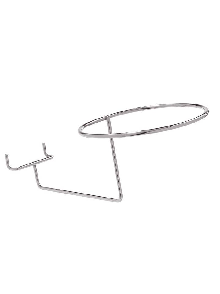 Chrome Single Hat/Cap Display For Pegboard for wholesale by Store Supply Warehouse