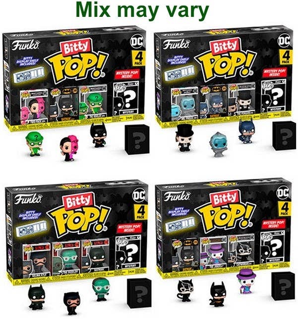 KIDDY-MOOV - Vendita all'ingrosso Figurina giocattolo - Bambini - Funko Bitty Pop! Batman 85th assortiti - mini-figurine DC Comics collezionabili0