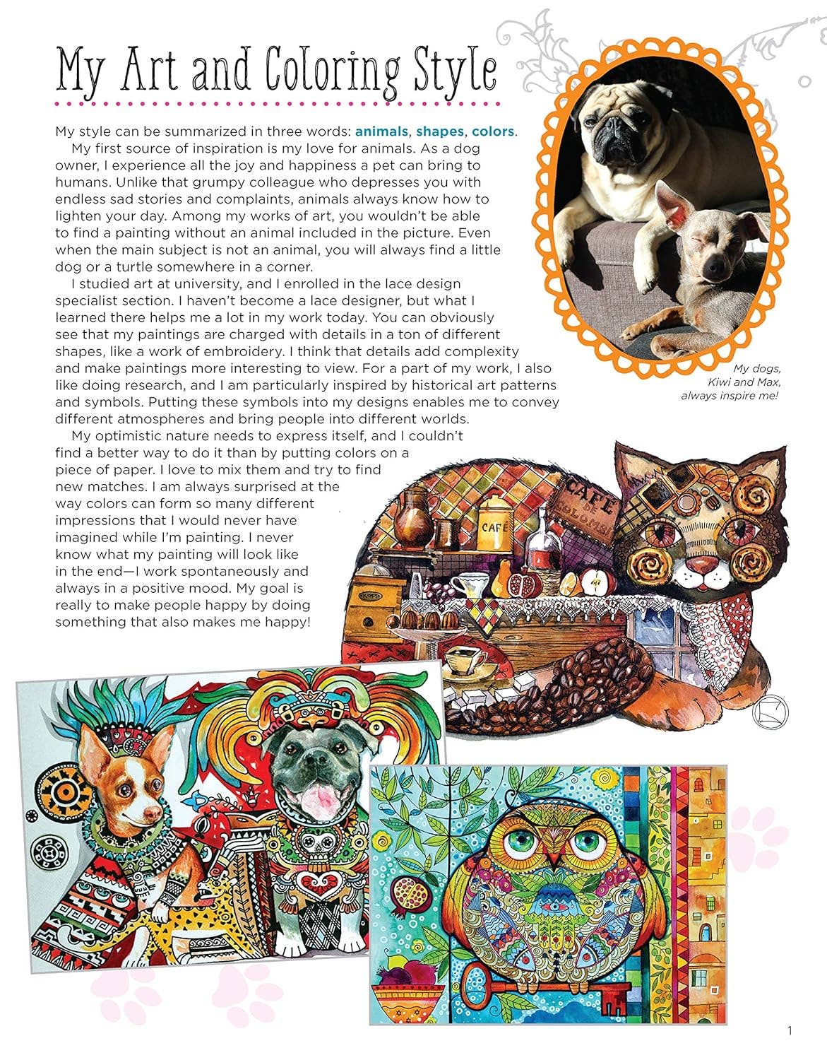 Fox Chapel Publishing - Wholesale Coloring & Activity Book - Adult - Keepsake Kitties Coloring Book2