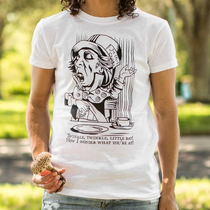 Snow Mad Hatter Women's T-Shirt for wholesale on Faire