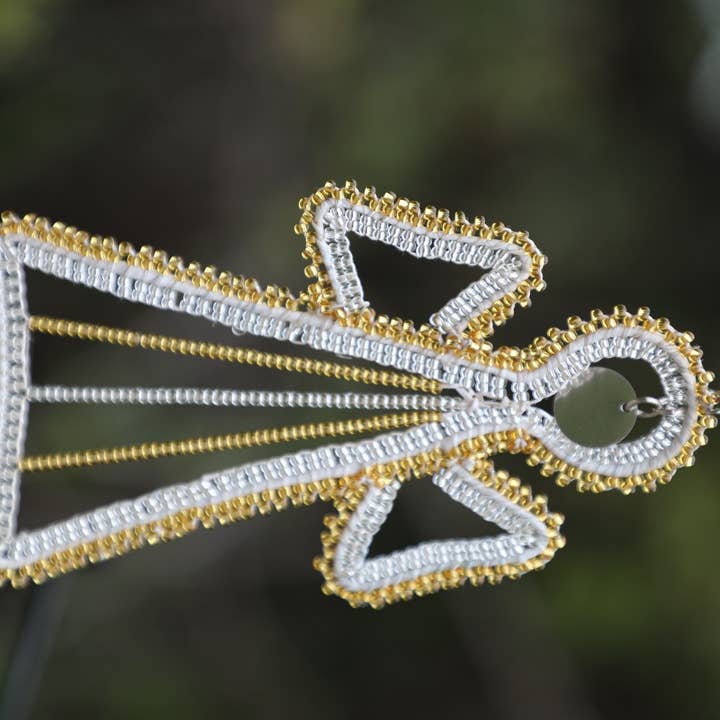 Ornamentos de férias - anjo por atacado de BeadWORKS