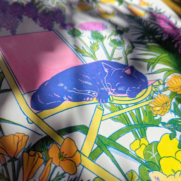 Christina Hu - Wholesale Art Print - California Wildflowers + Friends print | 11"x14" Risograph2