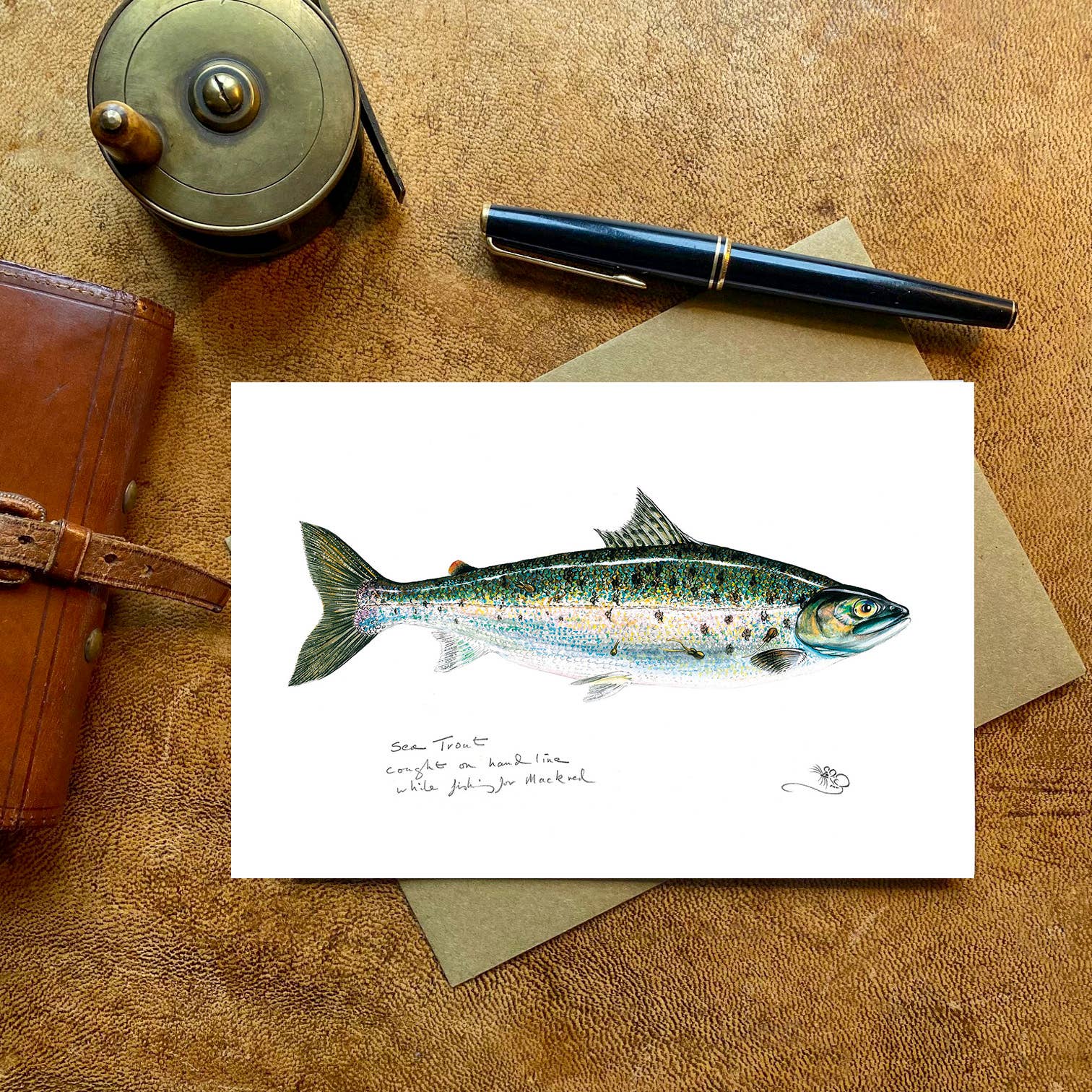 Wildlife By Mouse – wholesale Everyday greeting card – Sea trout Card0