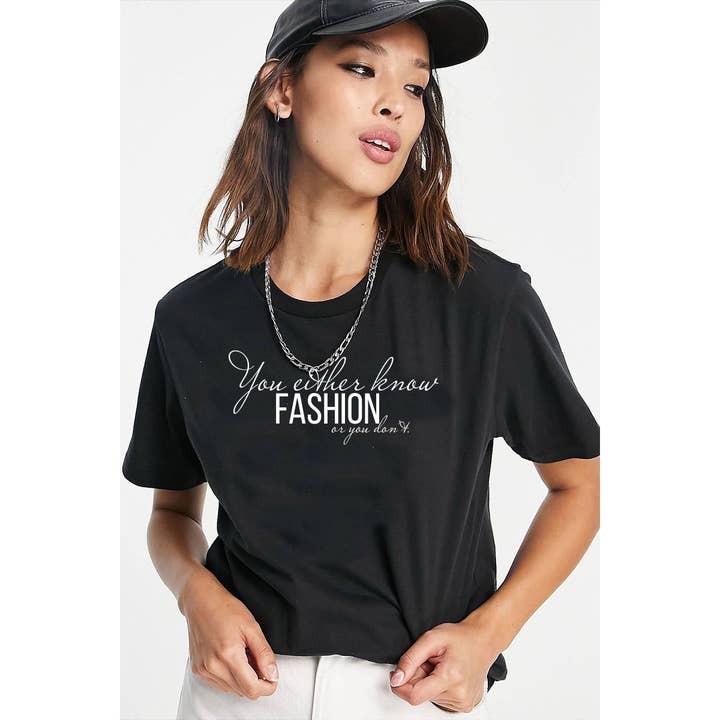 Nobrand - Venta al por mayor Camiseta serigrafiada - Mujer - CAMISETA DE MUJER CON GRÁFICO DE MODA