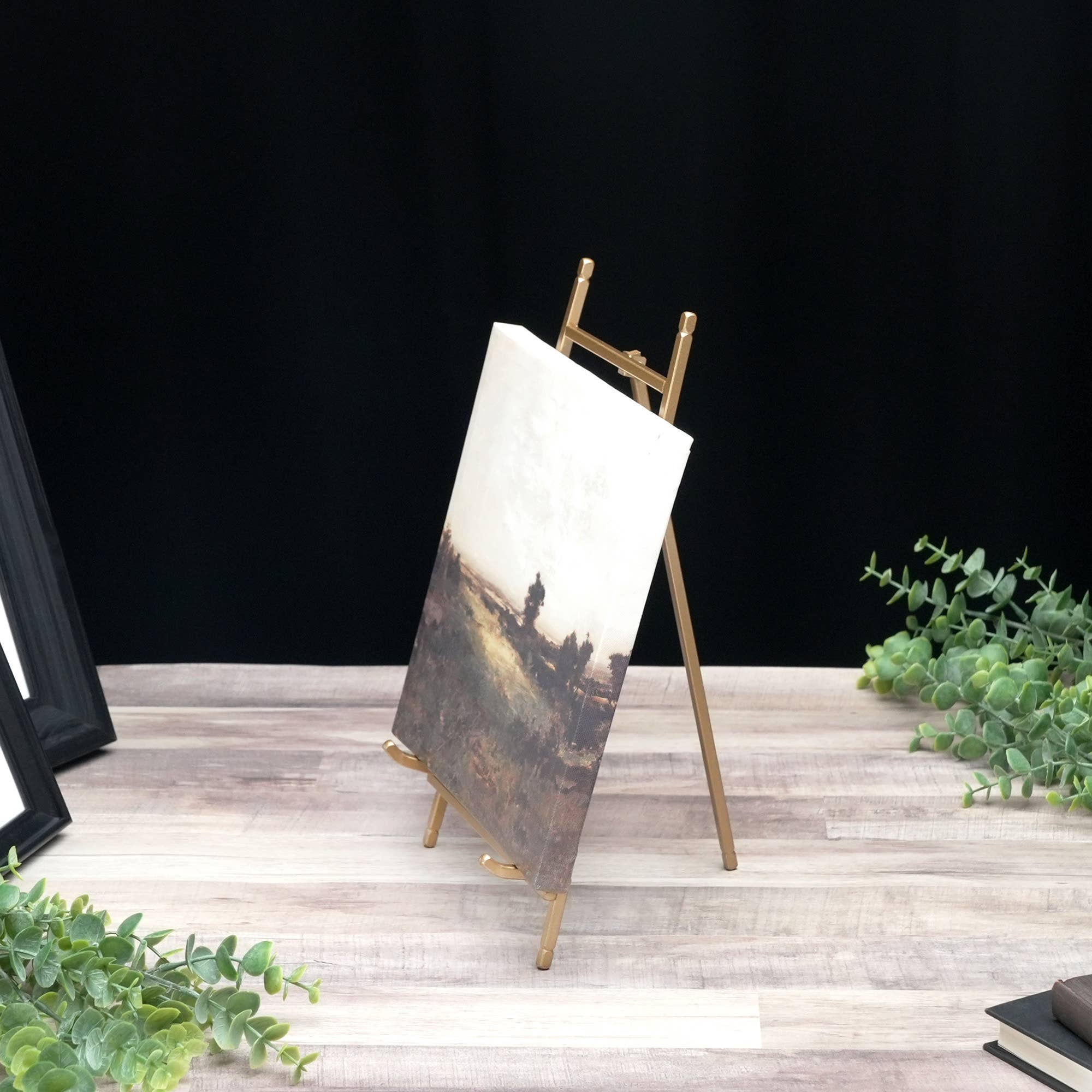 Bard's – Engroshandel Staffeli – Bard's stativ i satinmetal, 30,5 cm H x 17,8 cm B x 19,7 cm D3