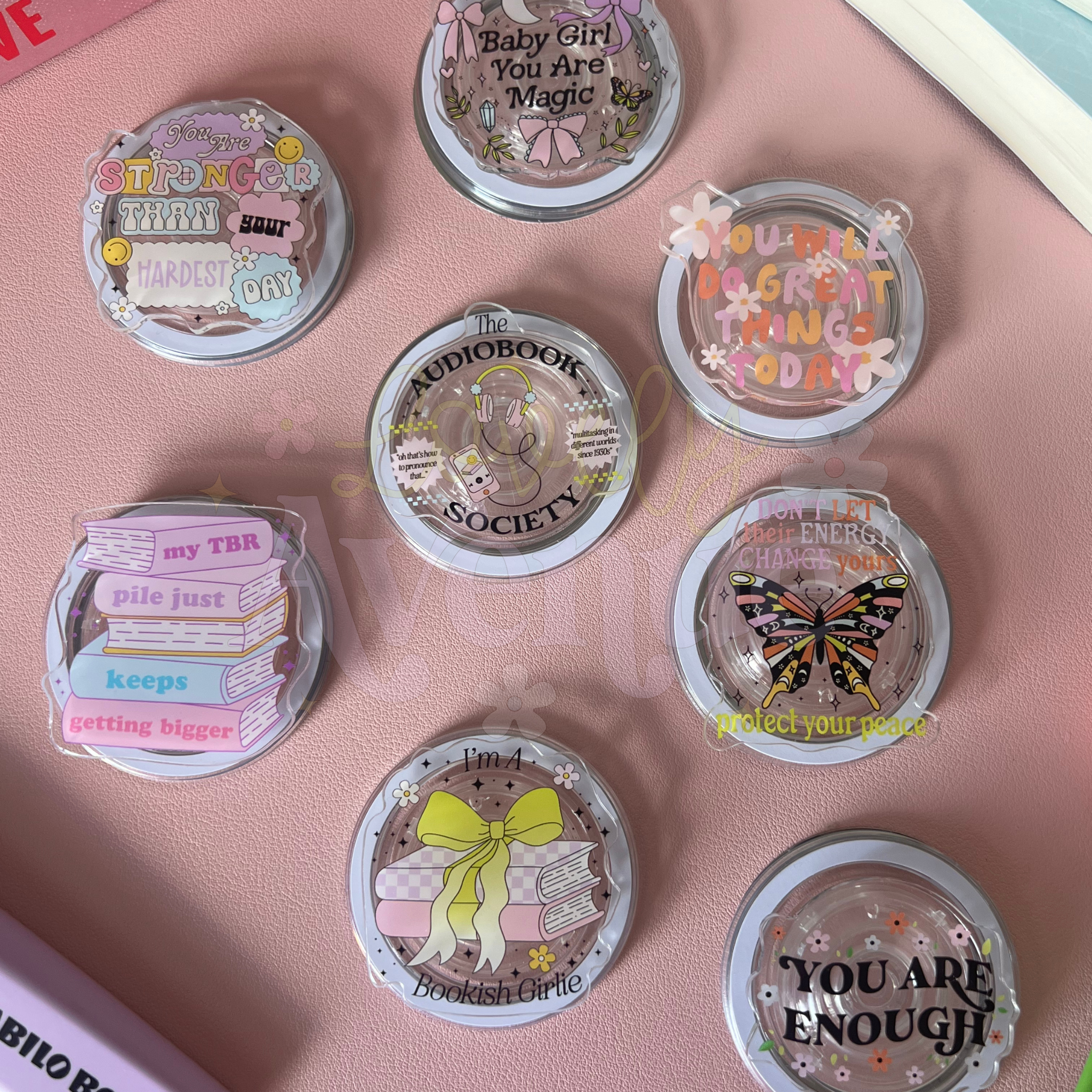 Lovely Avenue – wholesale Phone grip – The Audiobook Society - MagSafe Pop Grip1