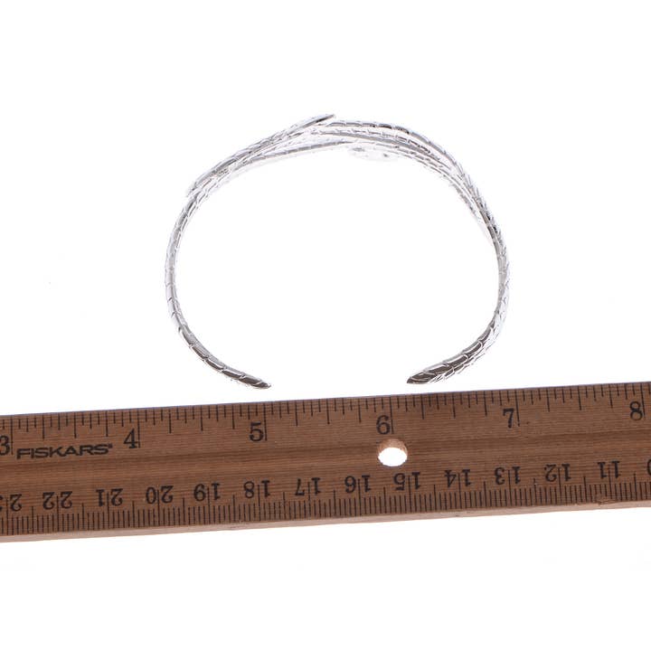 AK Brand - Wholesale Cuff Bracelet - Asian Carved Twin Dancing Snakes Bracelet11