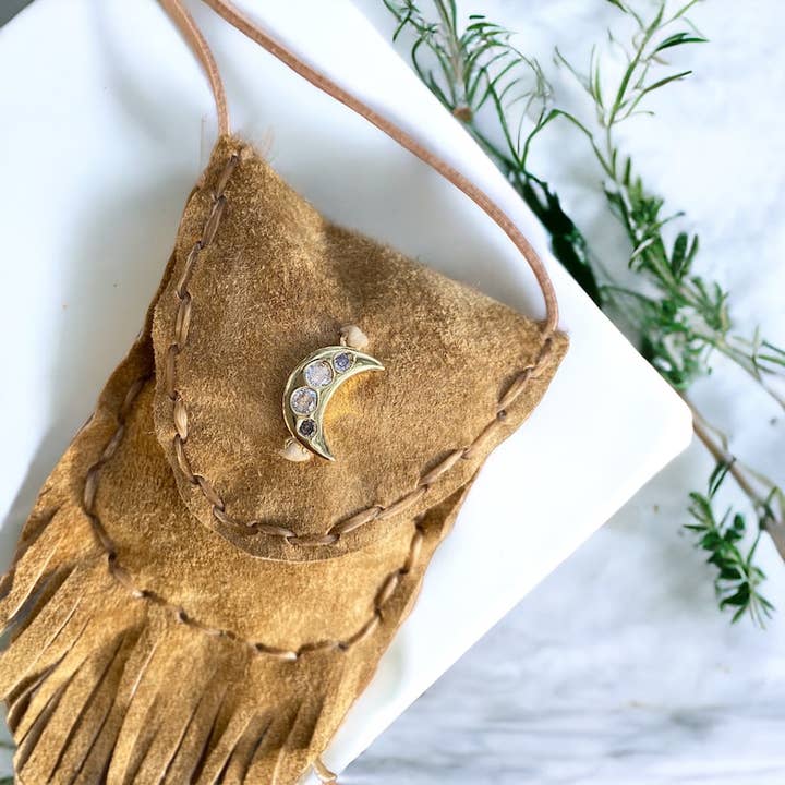 Celesta Amulet Bag / Medicine Bag Necklace for wholesale by Shamana Co.