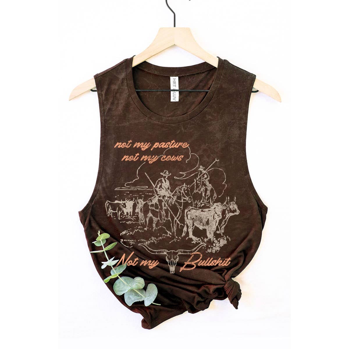 HRTandLUV - Wholesale Tank Top - Women's - NOT MY BULLSHIT MINERAL GRAPHIC TANK TOP1