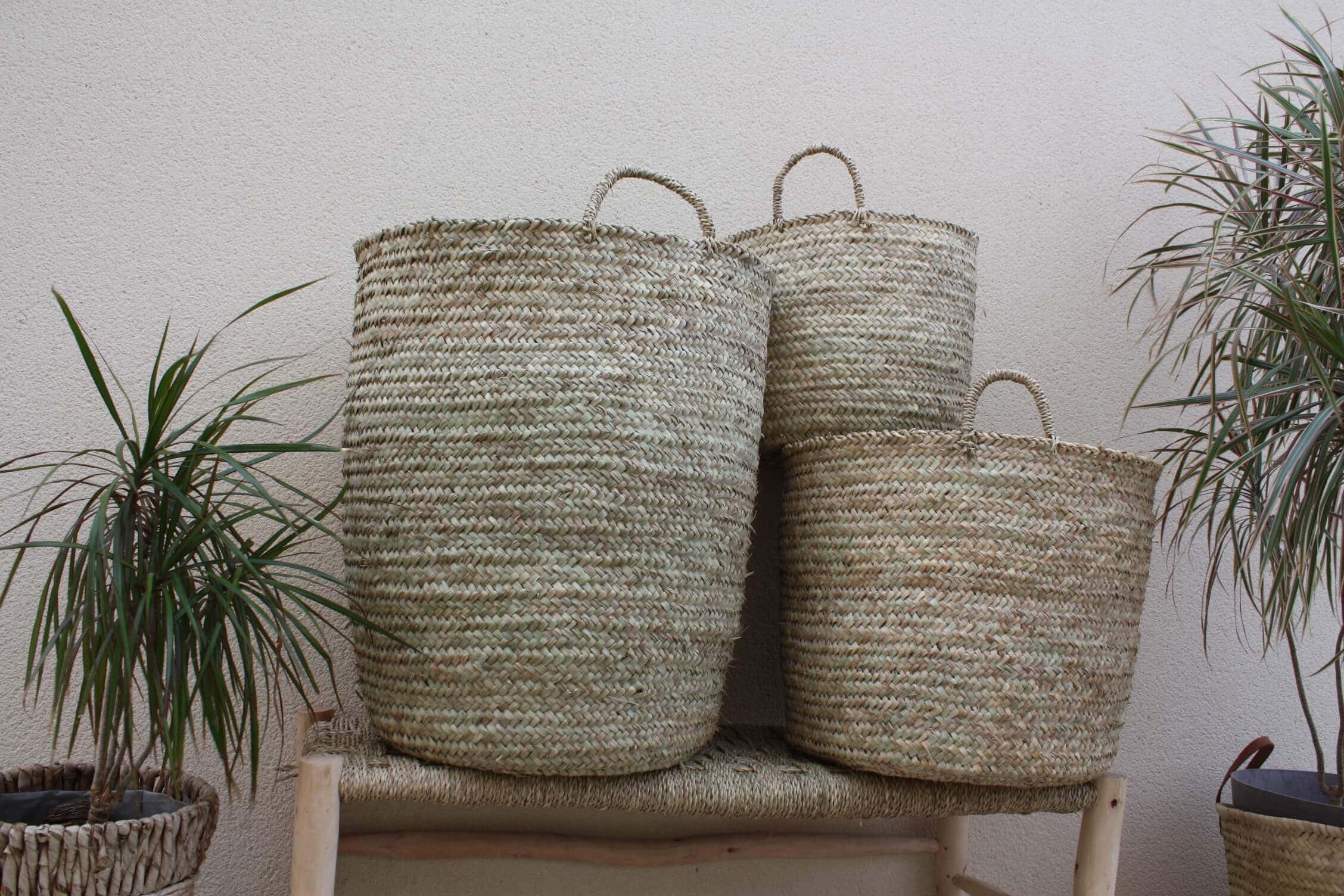 Boutique Huléti - Wholesale Basket - Storage basket - 100% NATURAL - Laundry basket Bac Chest - 4 SIZES to choose from - wicker rattan straw1