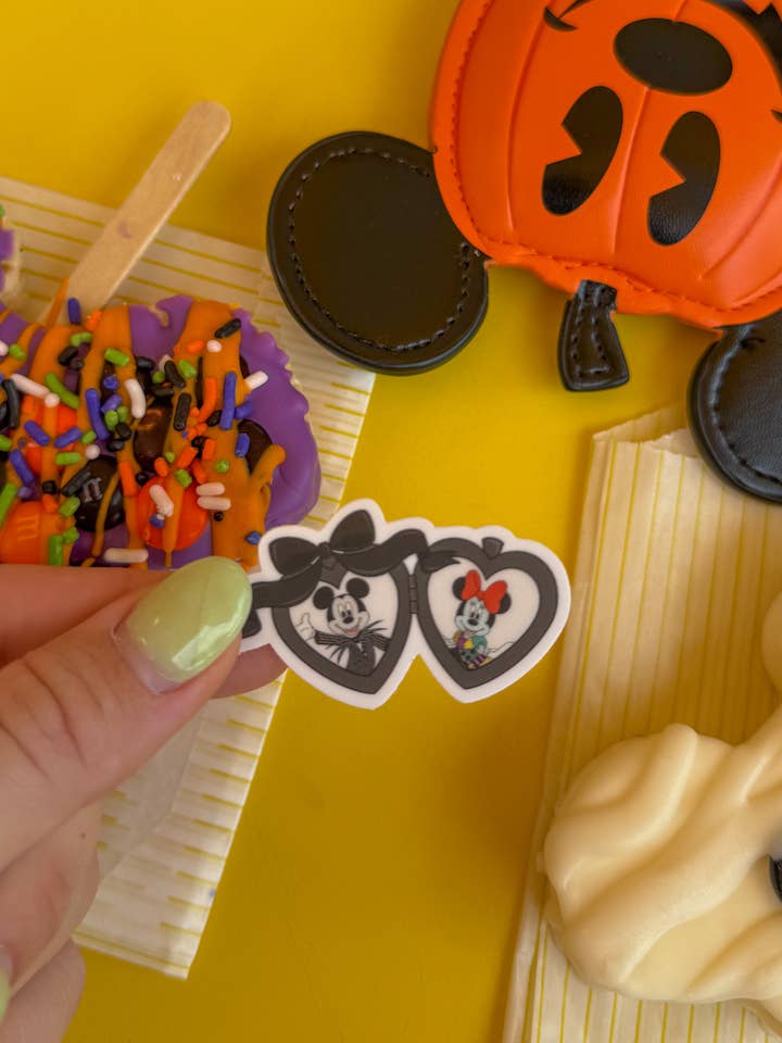 jack and sally locket sticker for wholesale by goldenstars