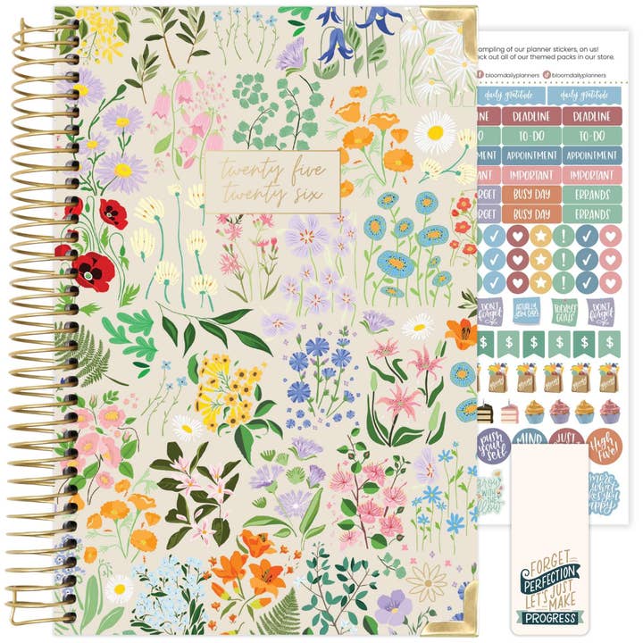bloom daily planners - Wholesale Planner - 2025-26 Hard Cover Planner, 5x8 size - Choose Design