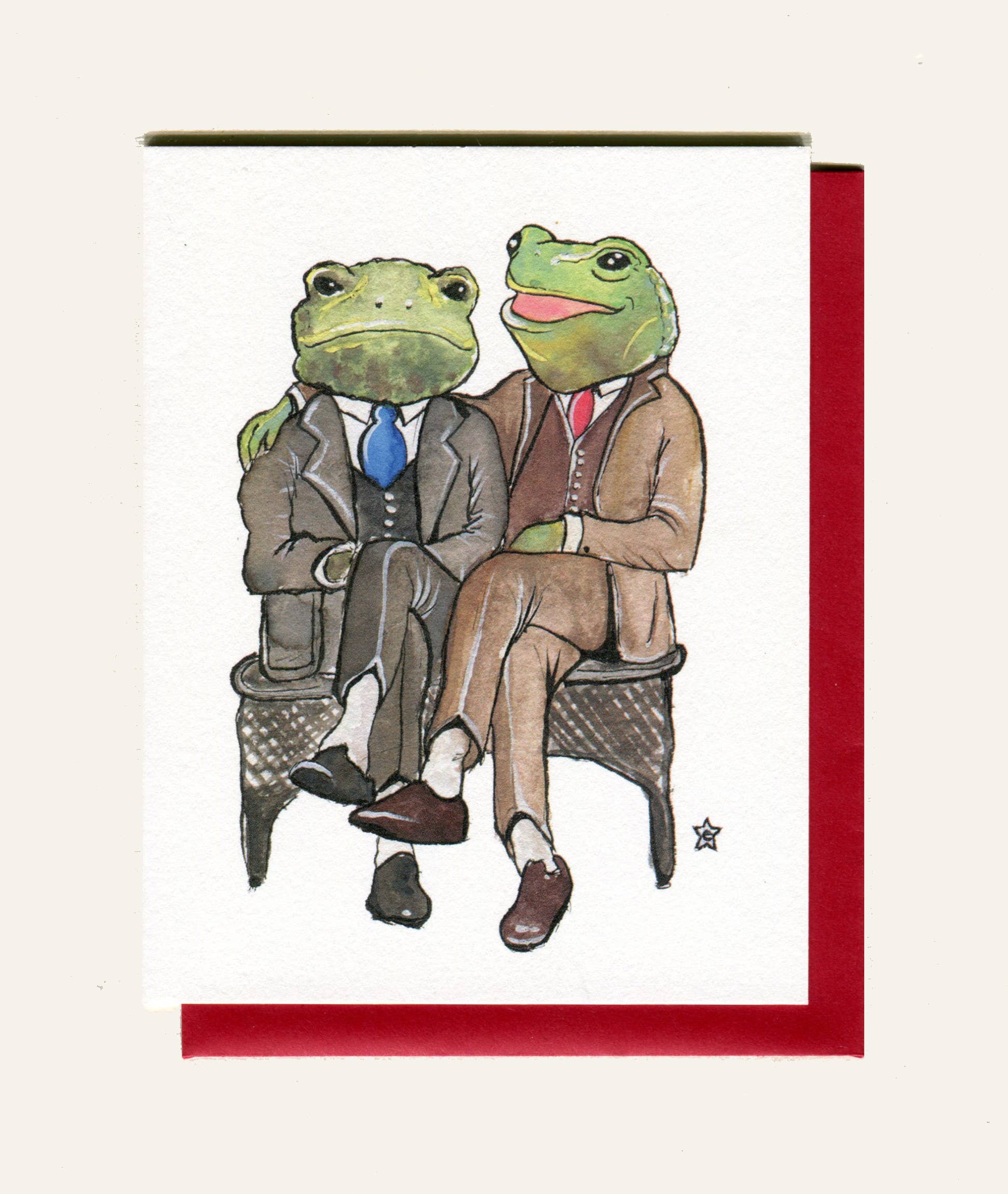 Darling Illustrations - Wholesale Love Card - You're Ribbiting - Frog Notecard0
