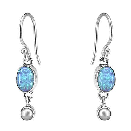 Colgante de ópalo blanco y perlas para venta al por mayor de SITA