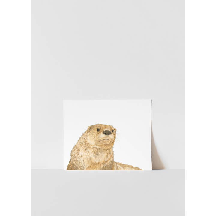 Curious Otter Print for wholesale by Hey Hon