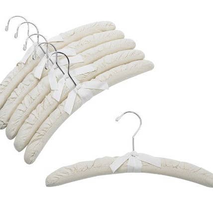 Only Hangers - Wholesale Clothes Hangers - Natural Canvas Padded Hangers