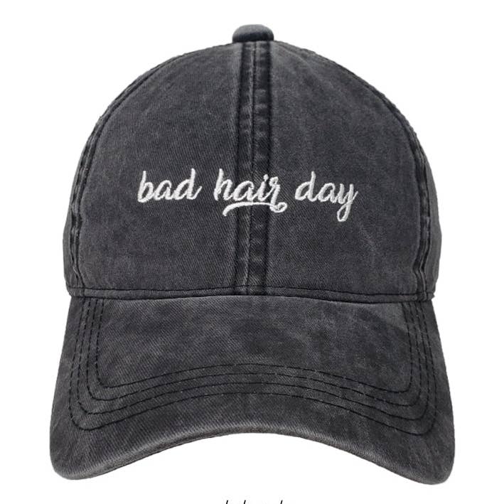 LCAP929 - bad hair day Embroidery vintage wash baseball cap for wholesale by David And Young