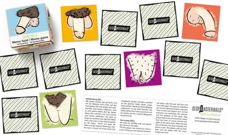 Gespänsterwald – Großhandel Kartenspiele – Memo „Genitals“1