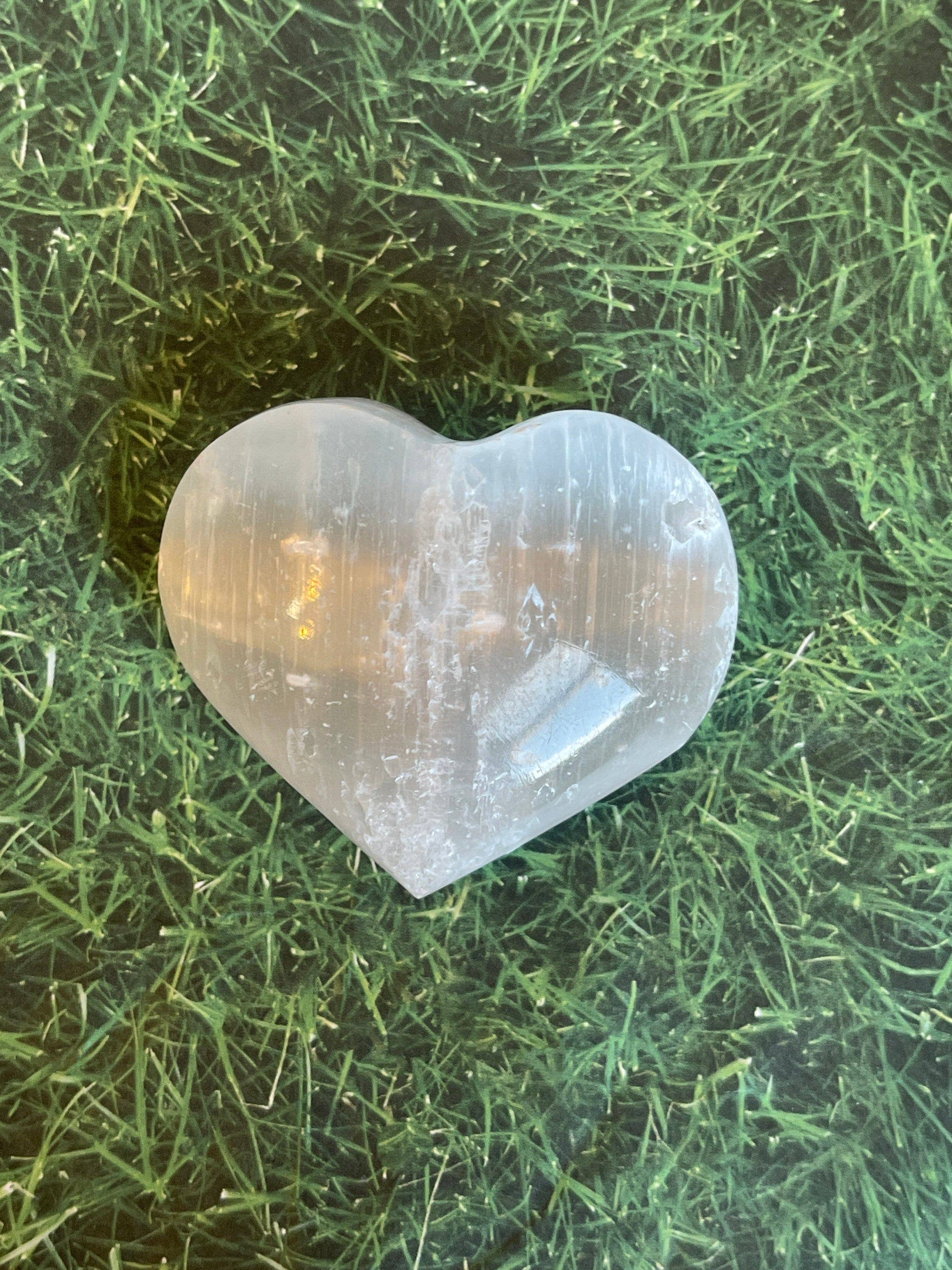 Tumbledshop - Wholesale Spiritual stone/crystal - Selenite Crystal Hearts, Heart Shaped Crystal, Puffy Gemston5