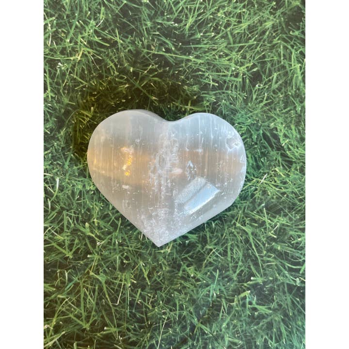 Tumbledshop - Wholesale Spiritual stone/crystal - Selenite Crystal Hearts, Heart Shaped Crystal, Puffy Gemston5