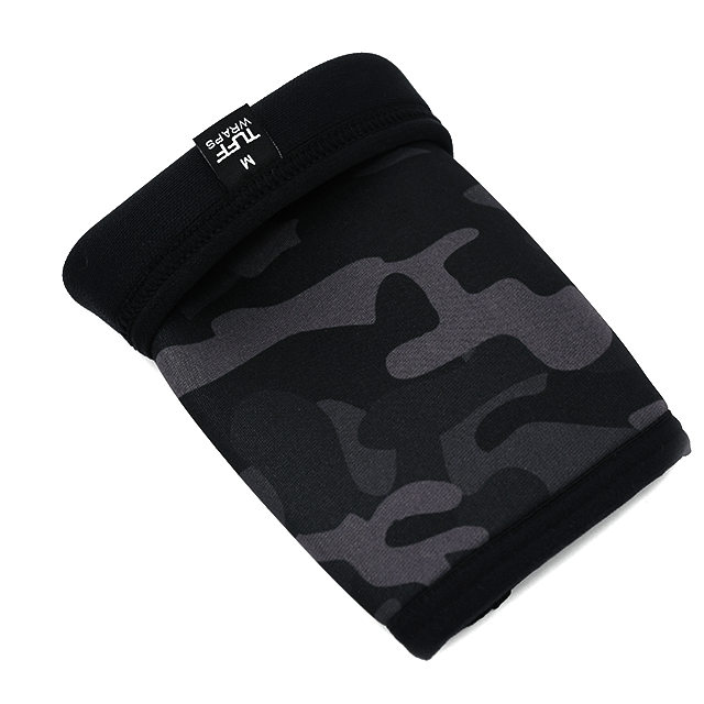 TuffWraps - Wholesale Fitness Equipment - TUFF Power Elbow Sleeves 7mm (Black Camo)5