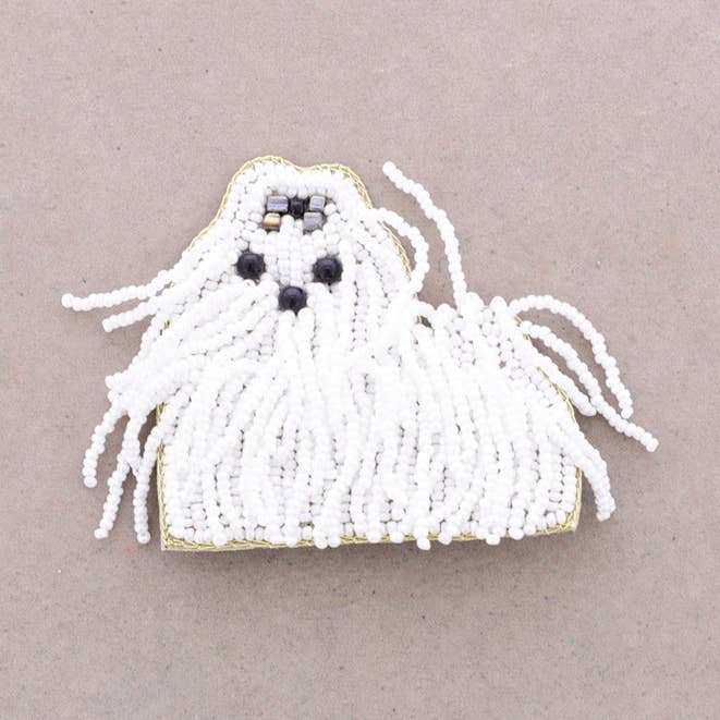 Broche Chien Perles pour la vente par Sonata