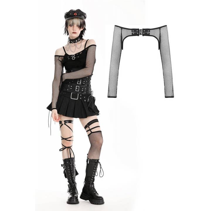Dark in Love Oriana Fishnet Sleeves for wholesale by Necessary Evil (Kate's Clothing Ltd T/As)