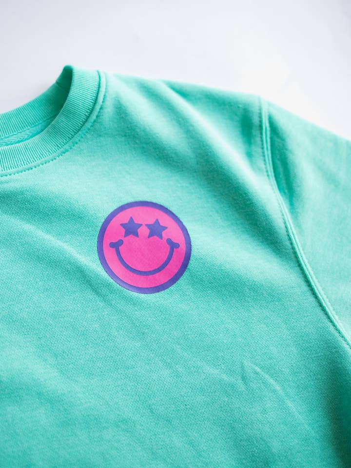 XOXO by magpies - Venta al por mayor Sudadera - Niños - Sudadera Sonriente "XOXO by Magpies Anything is Possible" | Aqua5