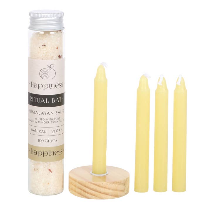 Something Different Wholesale - Wholesale Bath & Body Set - Happiness Herbal Ritual Bath Salt Kit