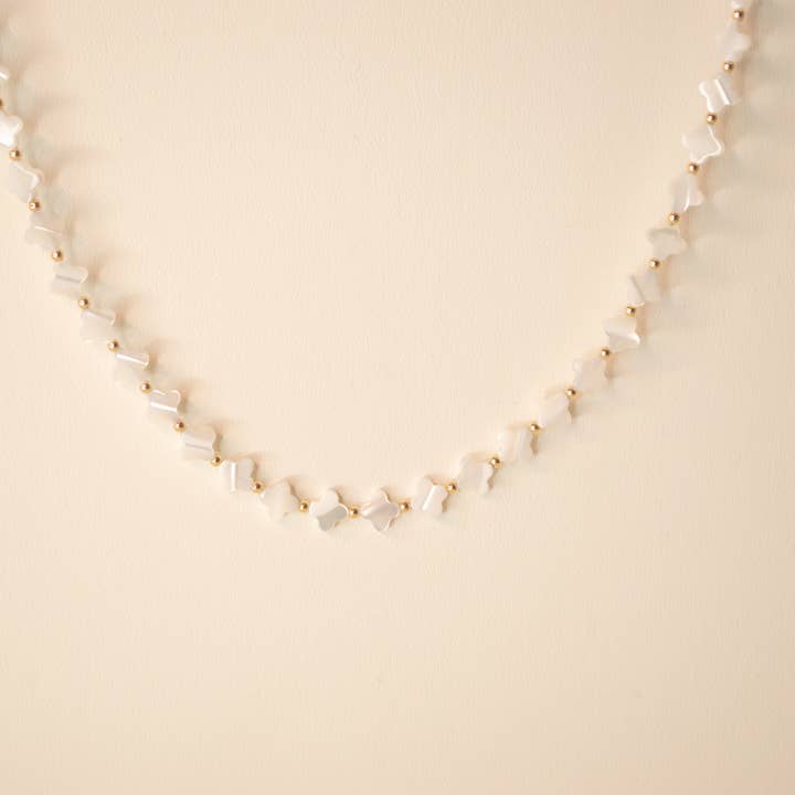 Beaded Clover Necklace for wholesale by Syd Squared Jewelry