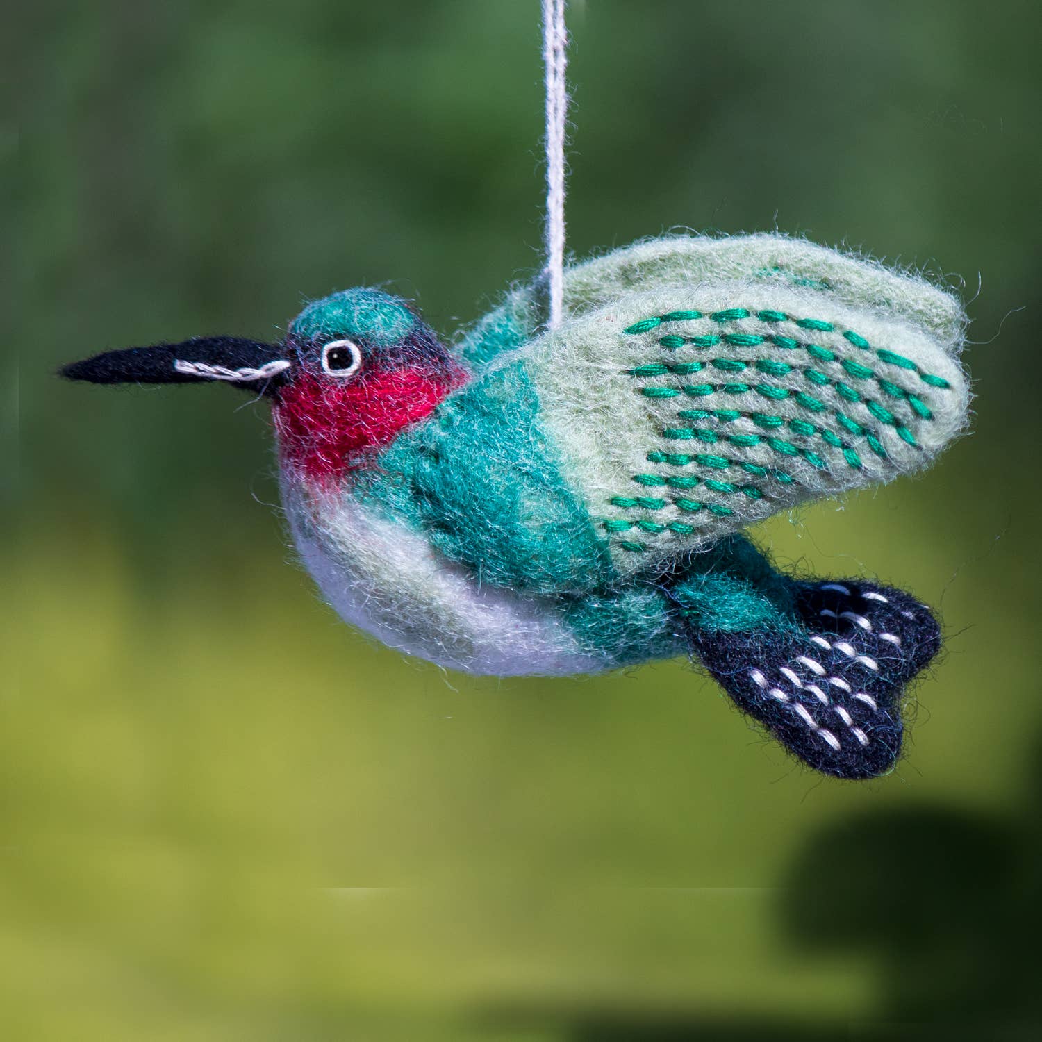 dZi Handmade - Vente Objets de décoration - Colibri Woolie Oiseau1