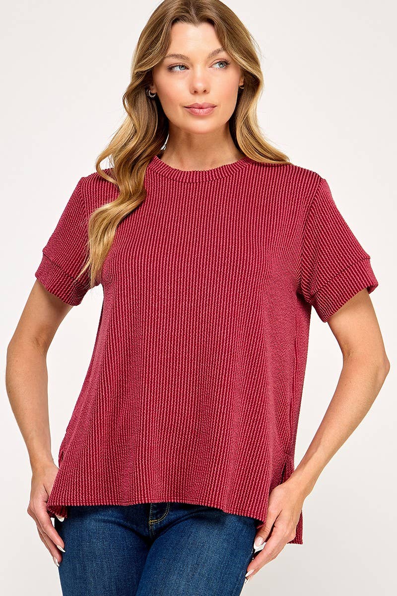 Vanilla Monkey - Wholesale Knit Top - Women's - Curly Rib Top7