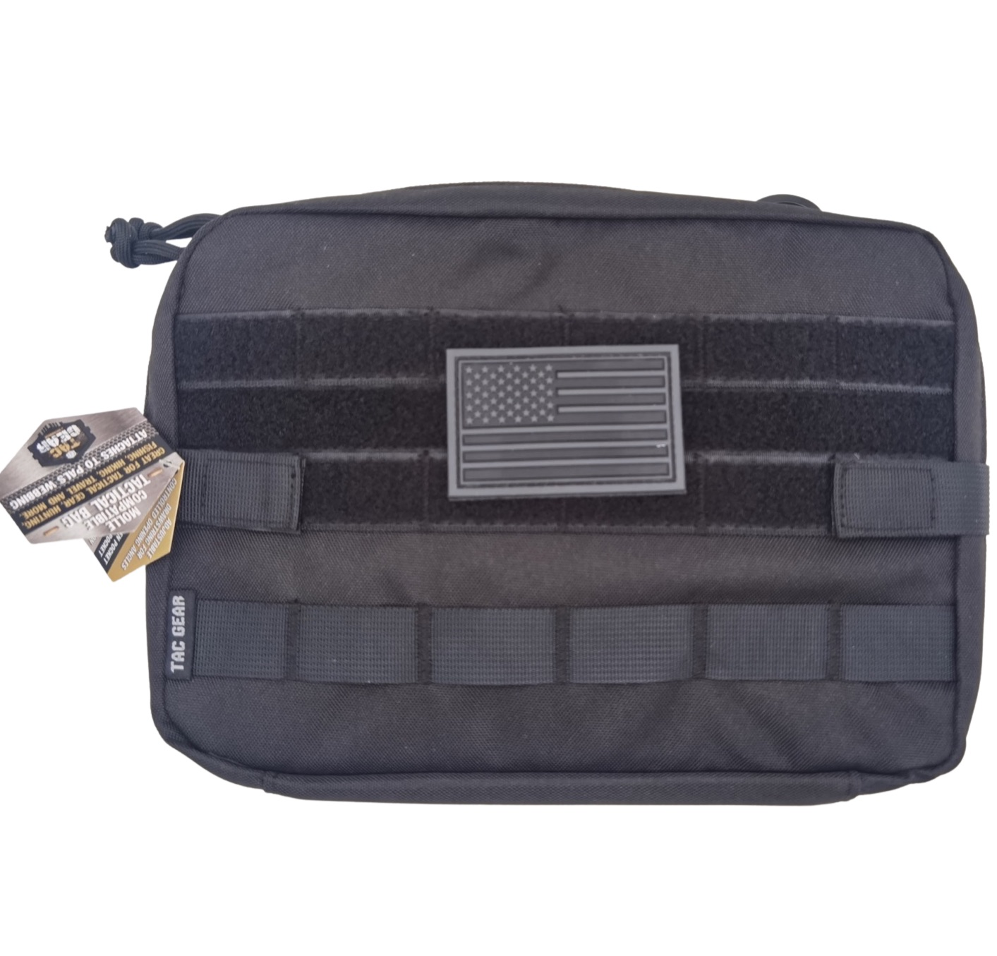Novelty Brands - Wholesale Pouch - Unisex - Tac Gear MOLLE Component Tactical Bag With Patch - 4/Display2