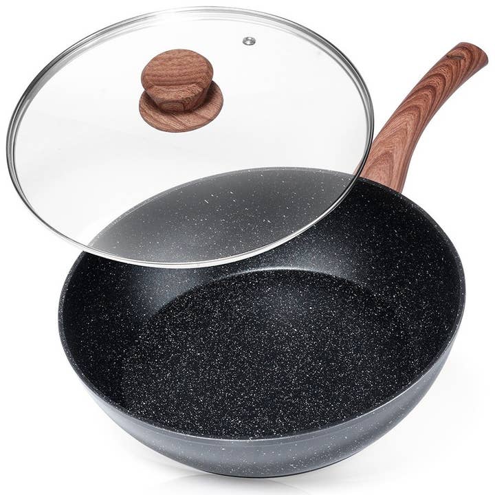 Sartén de Granito con Tapa de Vidrio BLACK&WOOD 28 cm, 3.5 l para venta al por mayor de Vilde