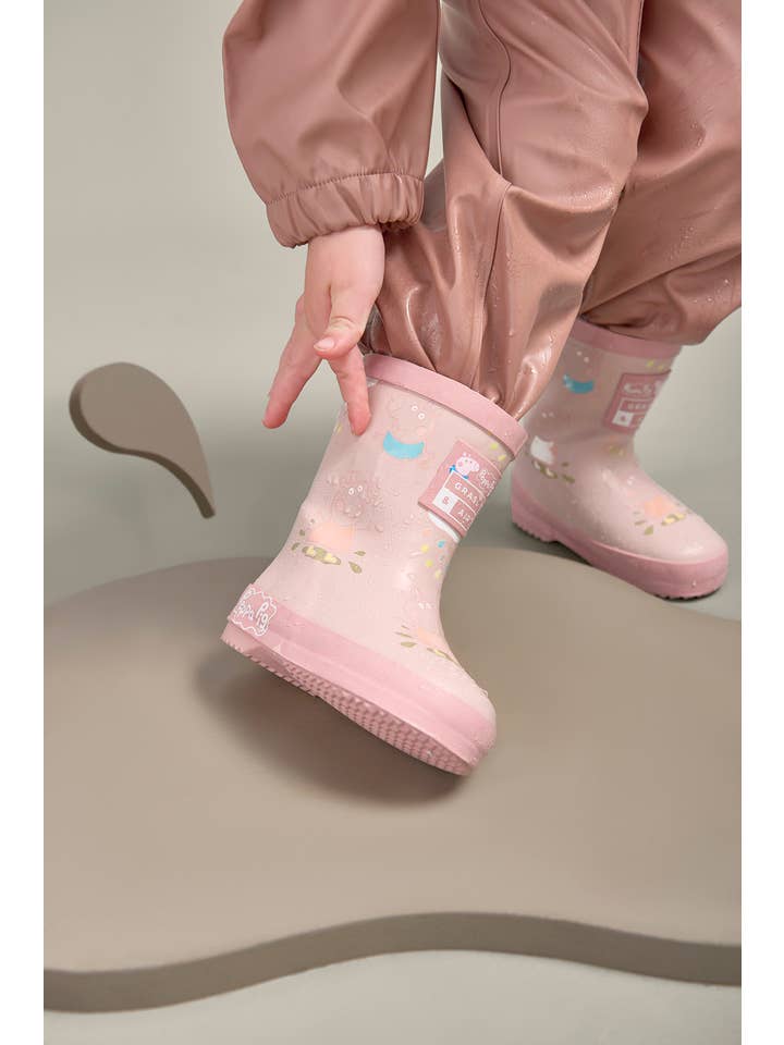 Grass & Air - Venta al por mayor Botas de agua - Niños - Botas de agua para niños de Peppa Pig, color rosa, que cambian de color, con forro polar