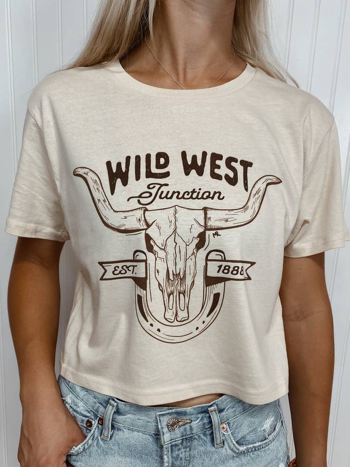 Junction Crop Tee for wholesale by Magnolia Ranch Originals