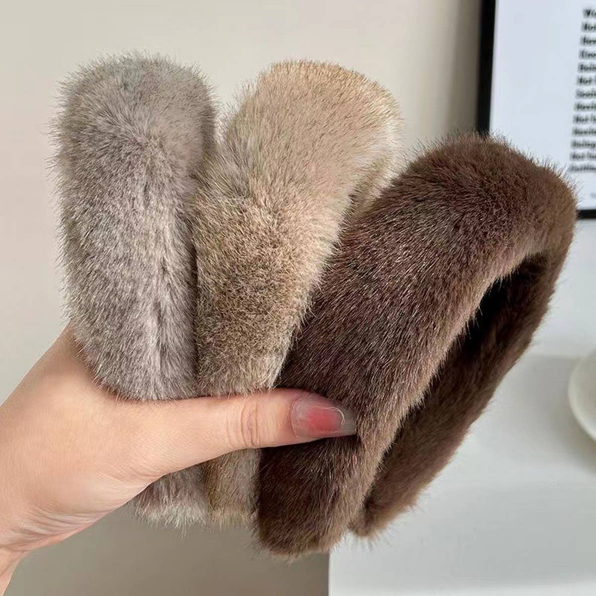 ACCITY - Wholesale Spa Headband - NEW WIDE BRIM PLUSH HEADBAND_CWAHA17169