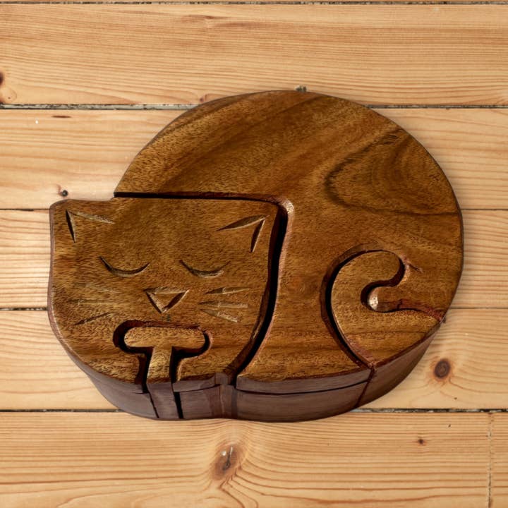 Cat Puzzle Box for wholesale by Hopes Unlimited