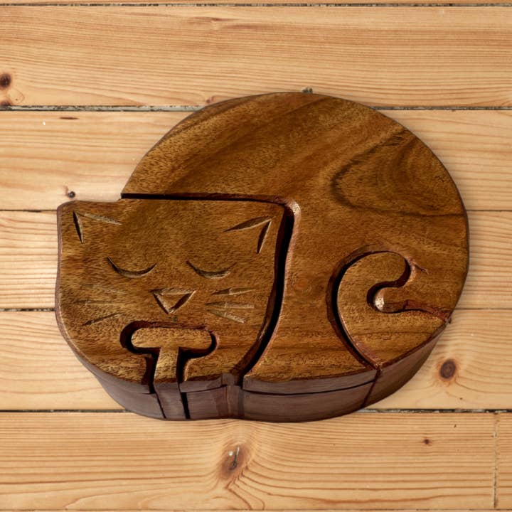 Cat Puzzle Box for wholesale by Hopes Unlimited
