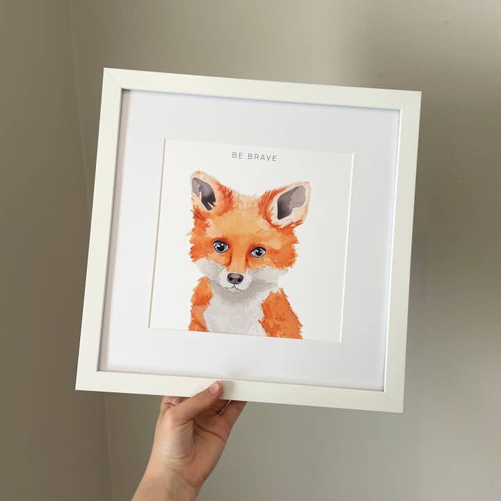 Fox Nursery Print for wholesale by lil wabbit