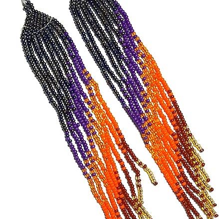 Beaded Earrings Native American Style (Handmade) for wholesale by KANGURAH