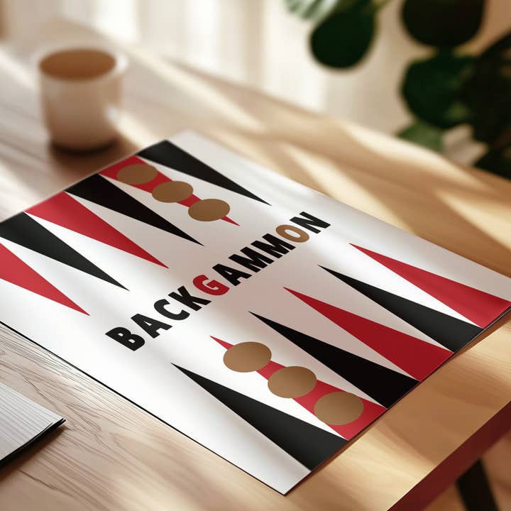 Fanclub - Wholesale Art print - Backgammon Retro Game Giclée Art Print4