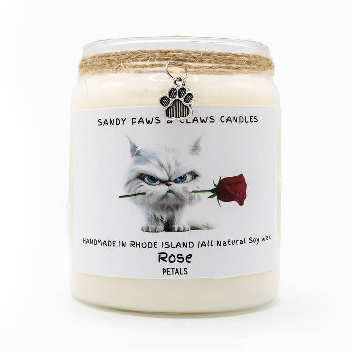 Sandy Paws Candles - Wholesale Jar/Filled Candle - Quirky Cat Collection - Soy Wax Candles - paraffin-free