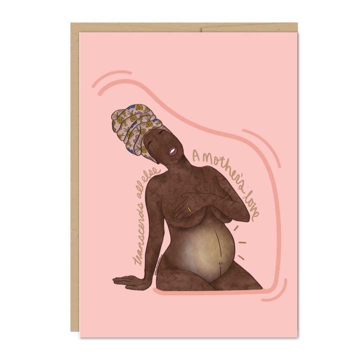 A Mother's Love Greeting Card for wholesale by Illustrated Melanin