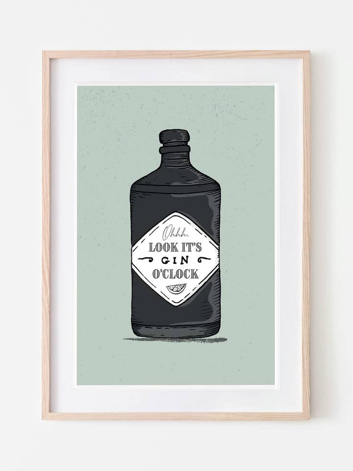 Estampa Gin o'Clock' por atacado de Slinky Prints