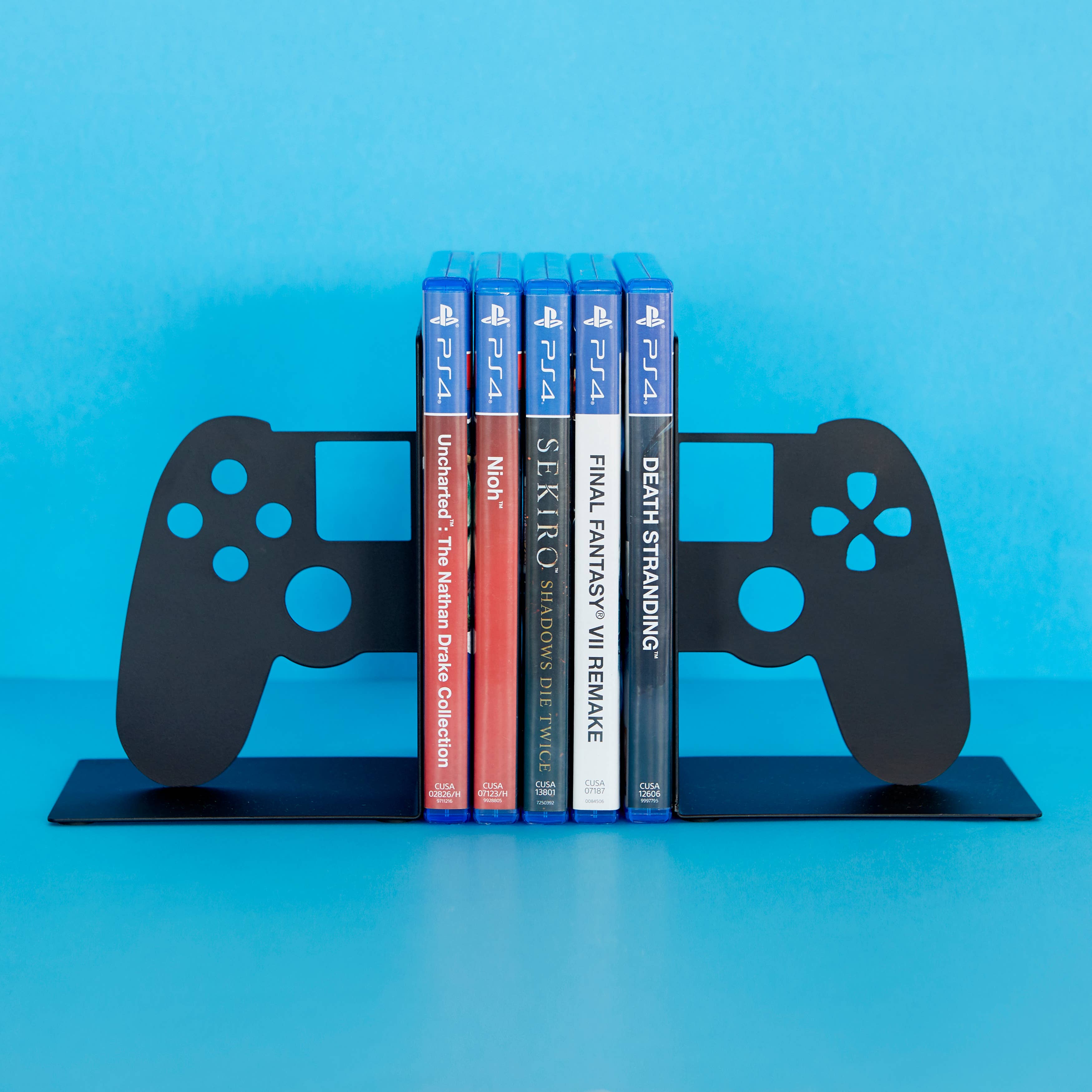 Balvi - Vendita all'ingrosso Fermalibro - Supporto per videogiochi Joypad in metallo nero, set da 21