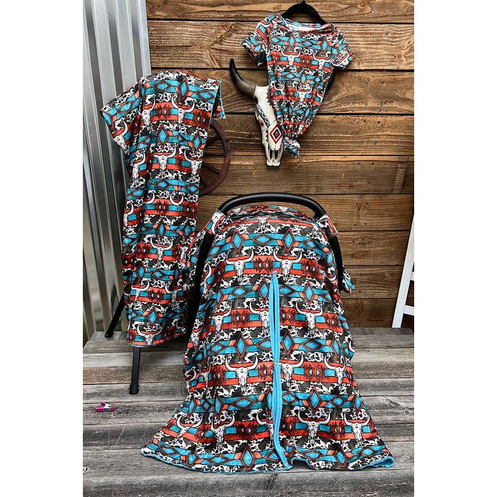 Kids Charm Online - Wholesale Car Seat Cover - Kids & Baby - MULTI PRINTED STRIPE & DIAMOND PATTERN CAR SEAT COVER.