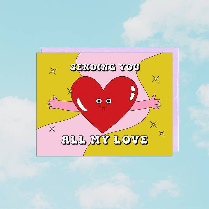 Party Mountain Paper co. - Wholesale Valentine's Day Card - All My Love | Love & Friendship Card