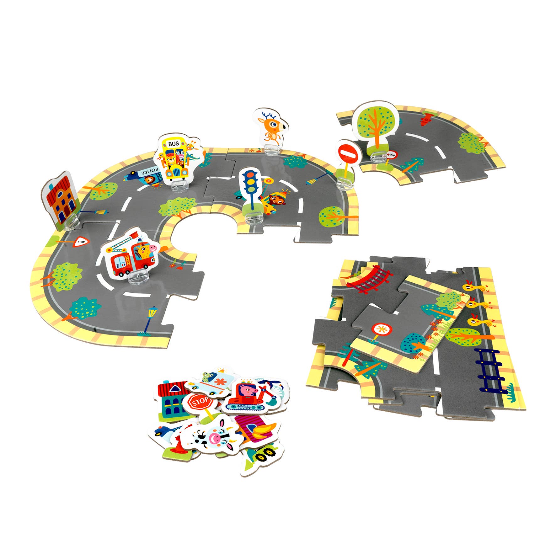 Barbo Toys - Wholesale Puzzle - Kids - My BIG Road Puzzle Suticase1